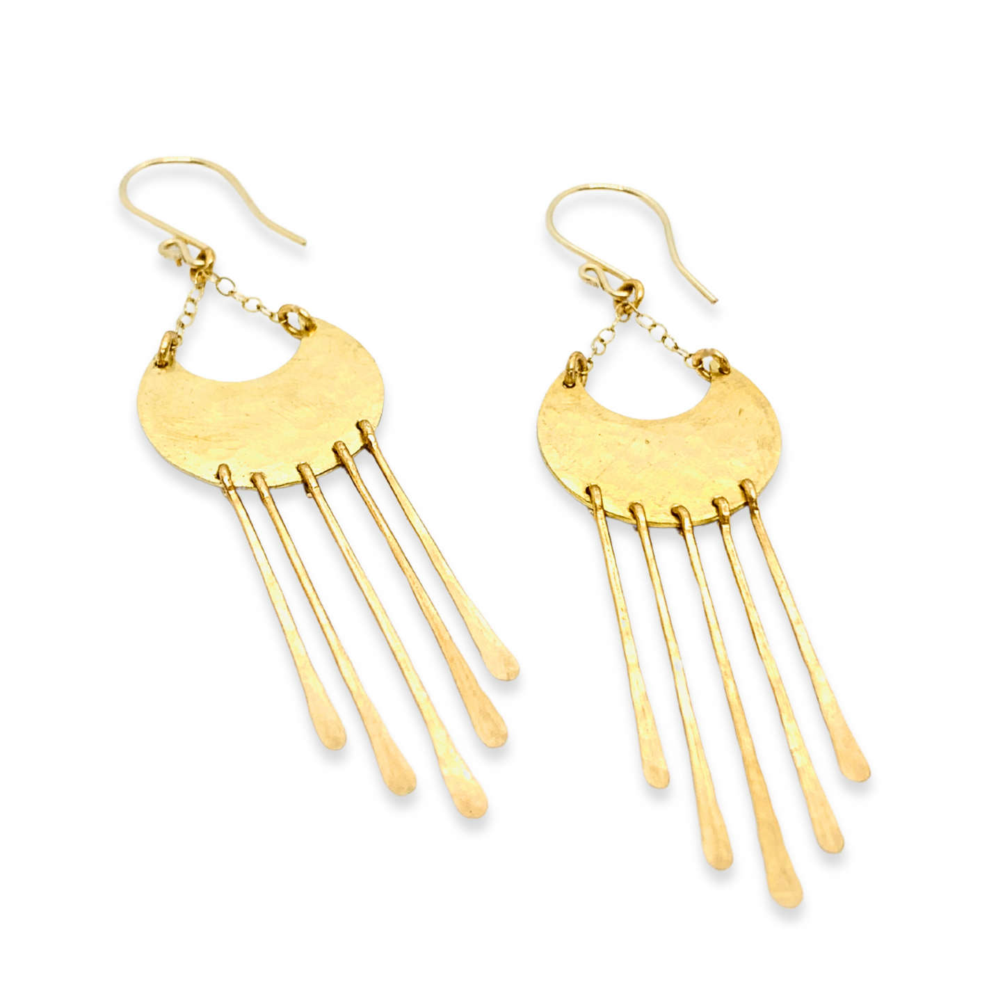 Crescent Moon Chime Earrings