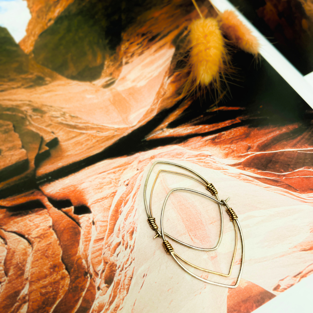 Inspired by the strata in sedimentary rock.