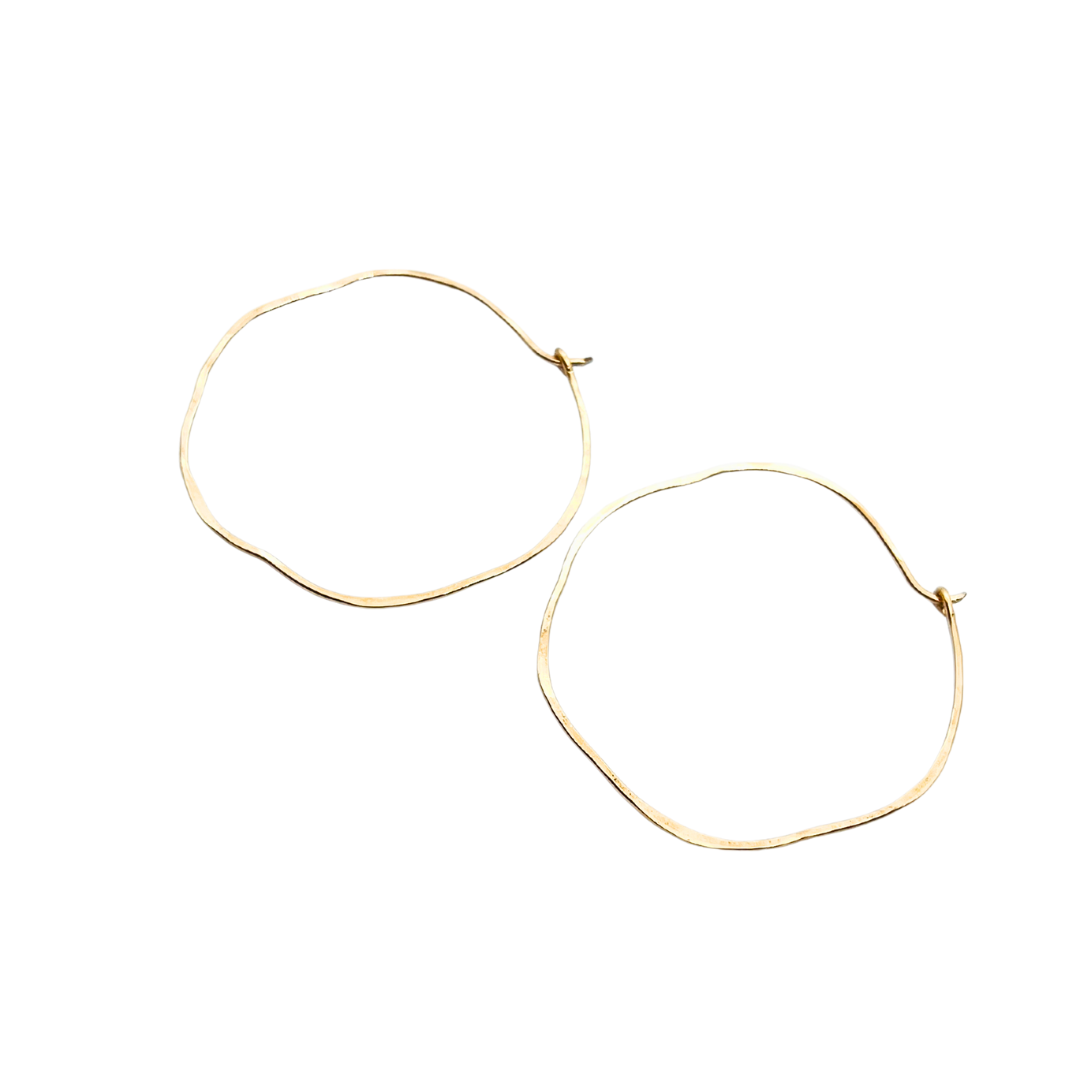 Organic Infinity Hoop Earring