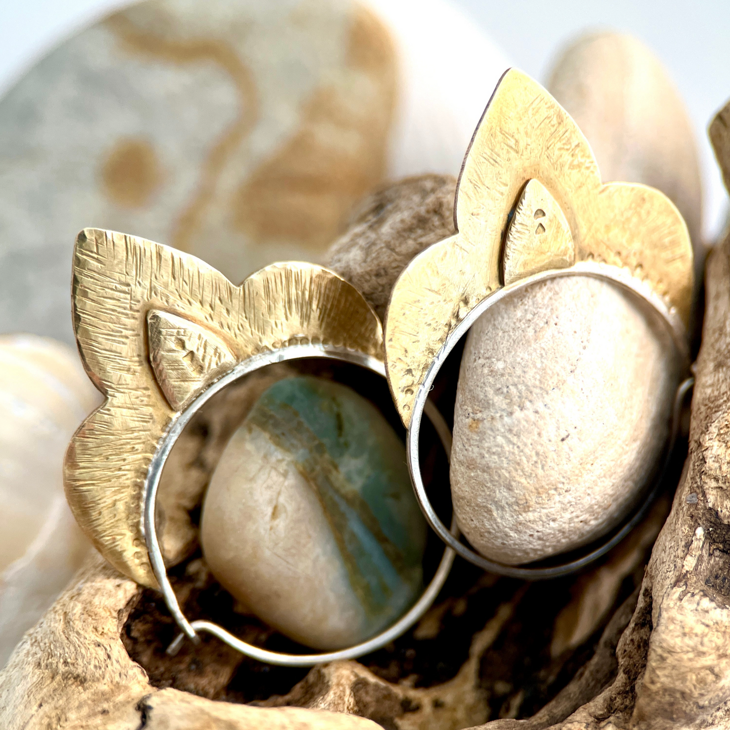 Iris Infinity Hoop Earring