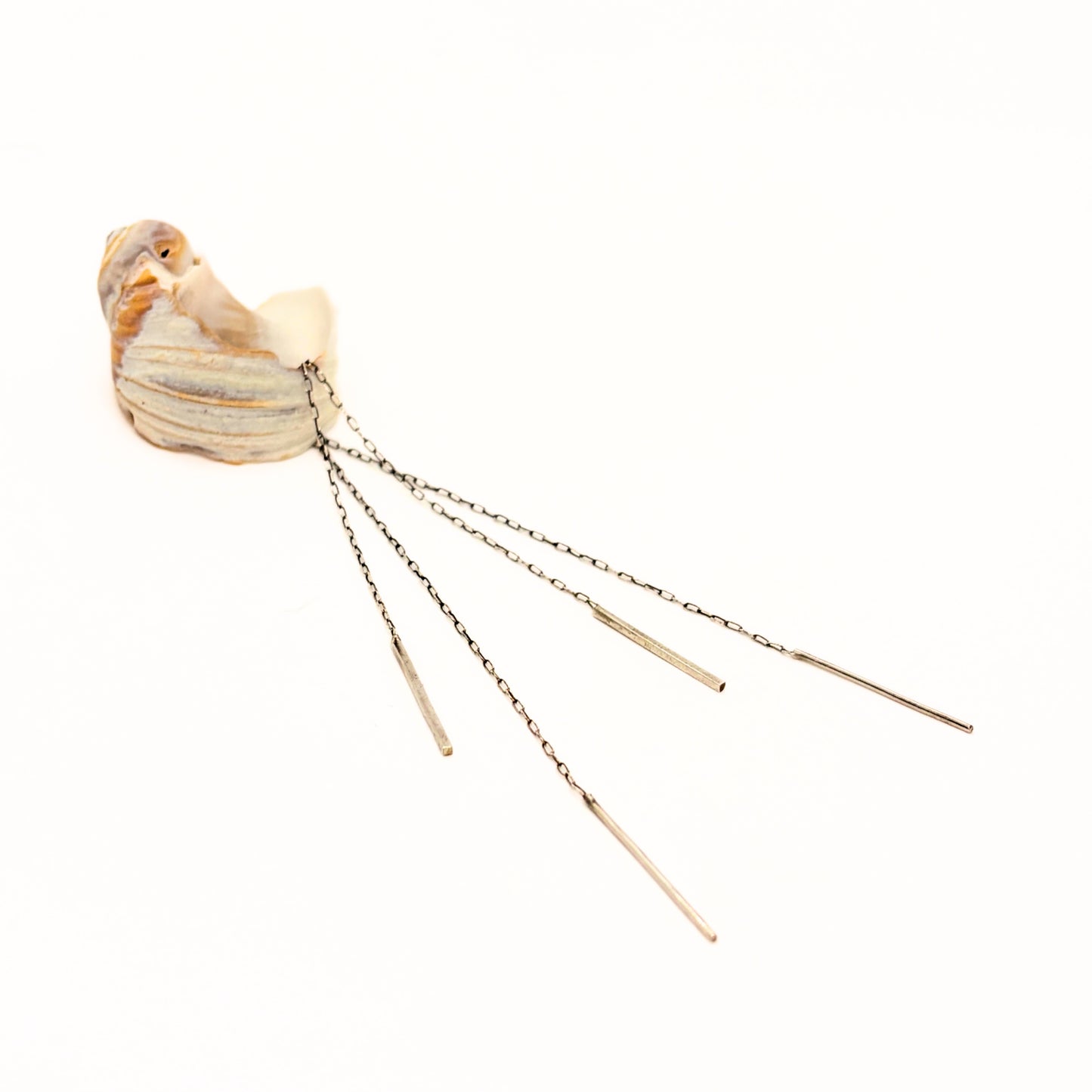 Linear Rain Threader Earrings