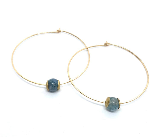 Cosmos Gold Hoops