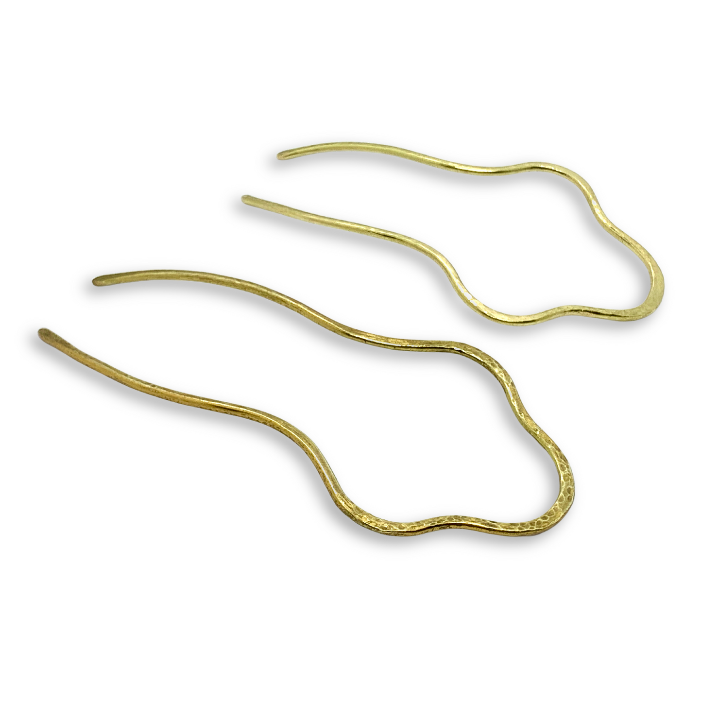 Clover Brass Hair Pin