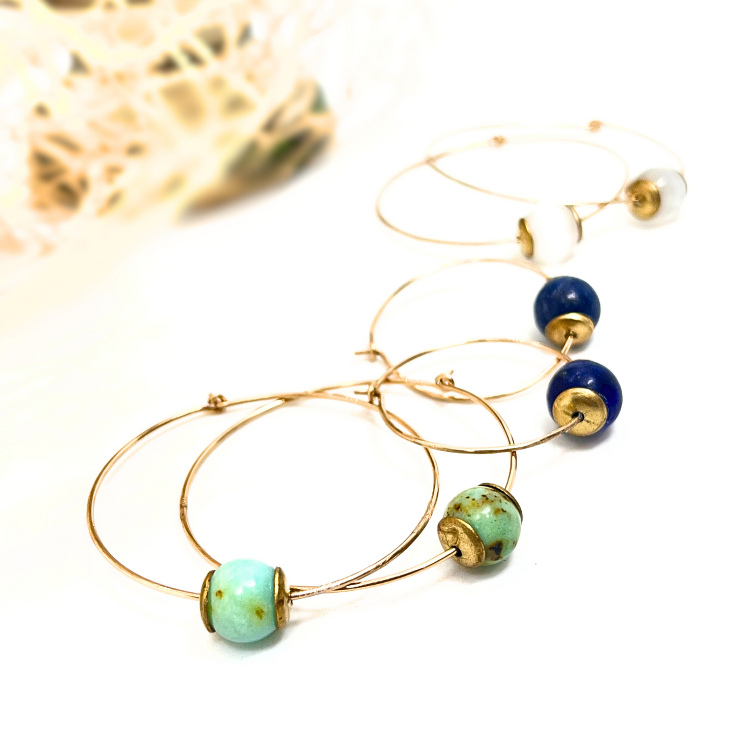 Cosmos Gold Hoops