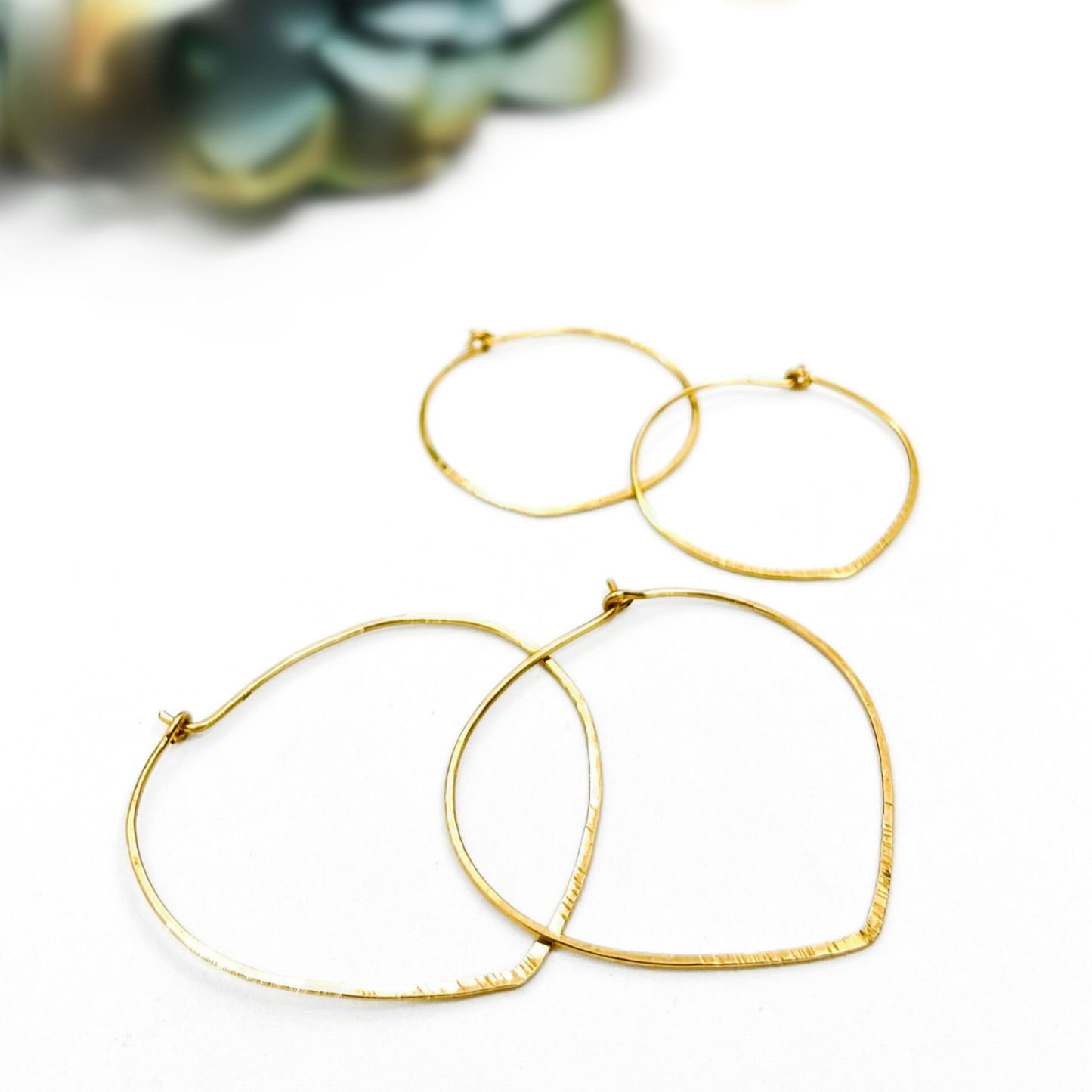 Lotus Infinity Hoop Earrings