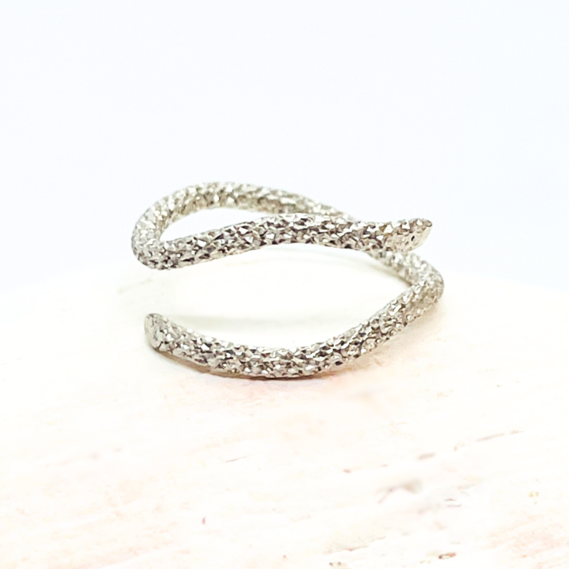 Sparkle Wave Wrap Ring