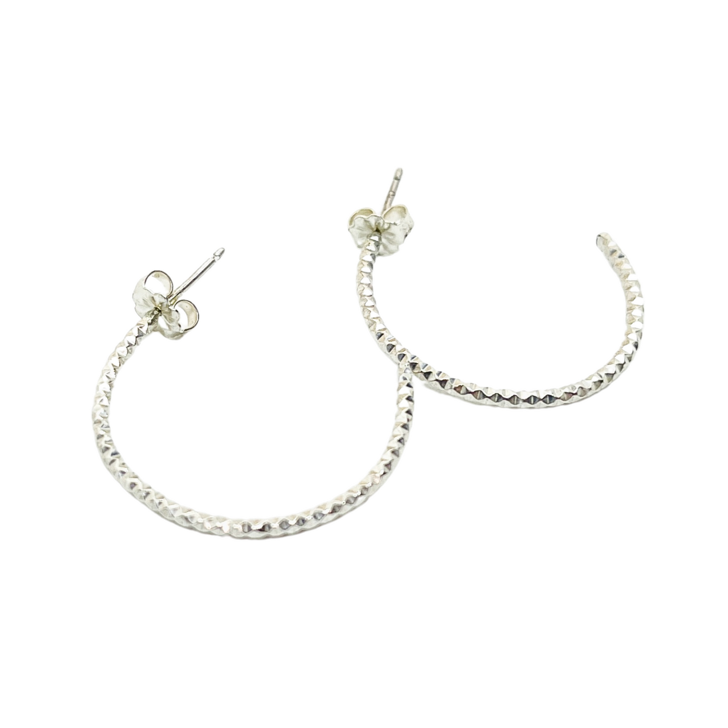 Half-Hoop Sparkle Earrings