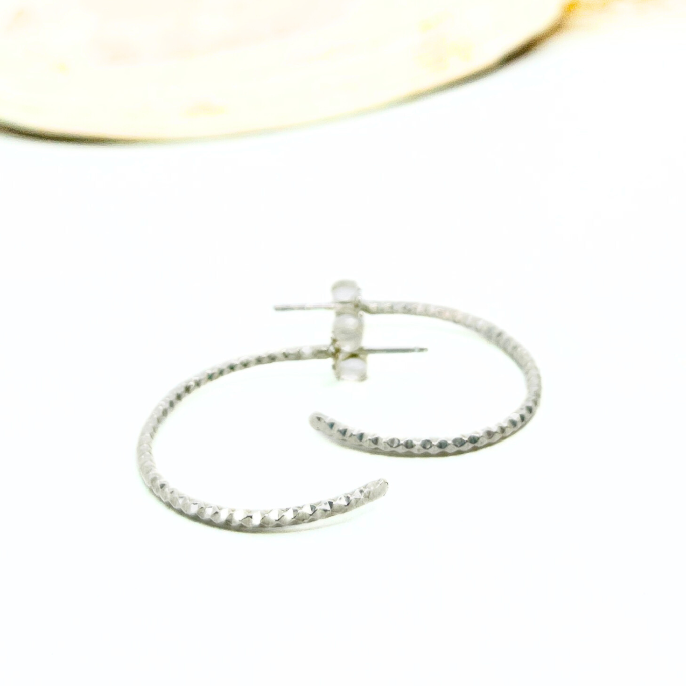 Half-Hoop Sparkle Earrings