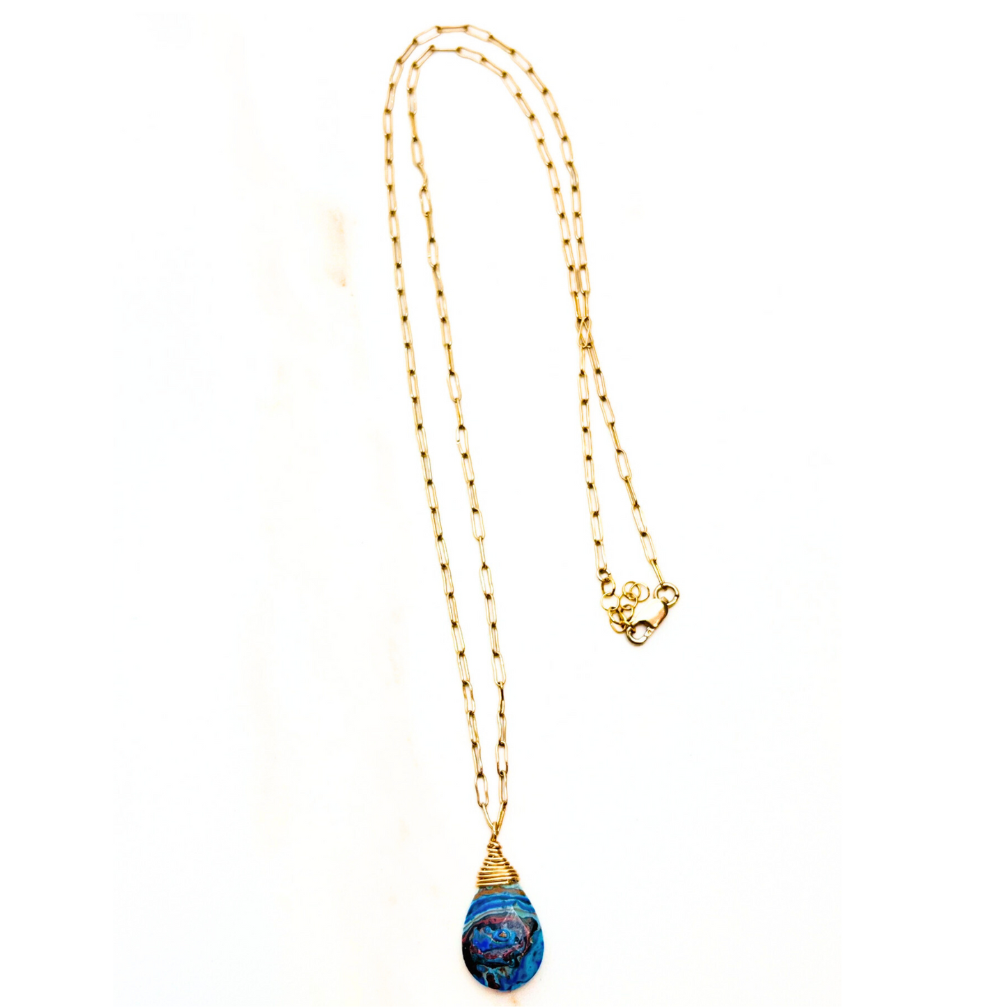 Gold Rainbow Calcilica Necklace