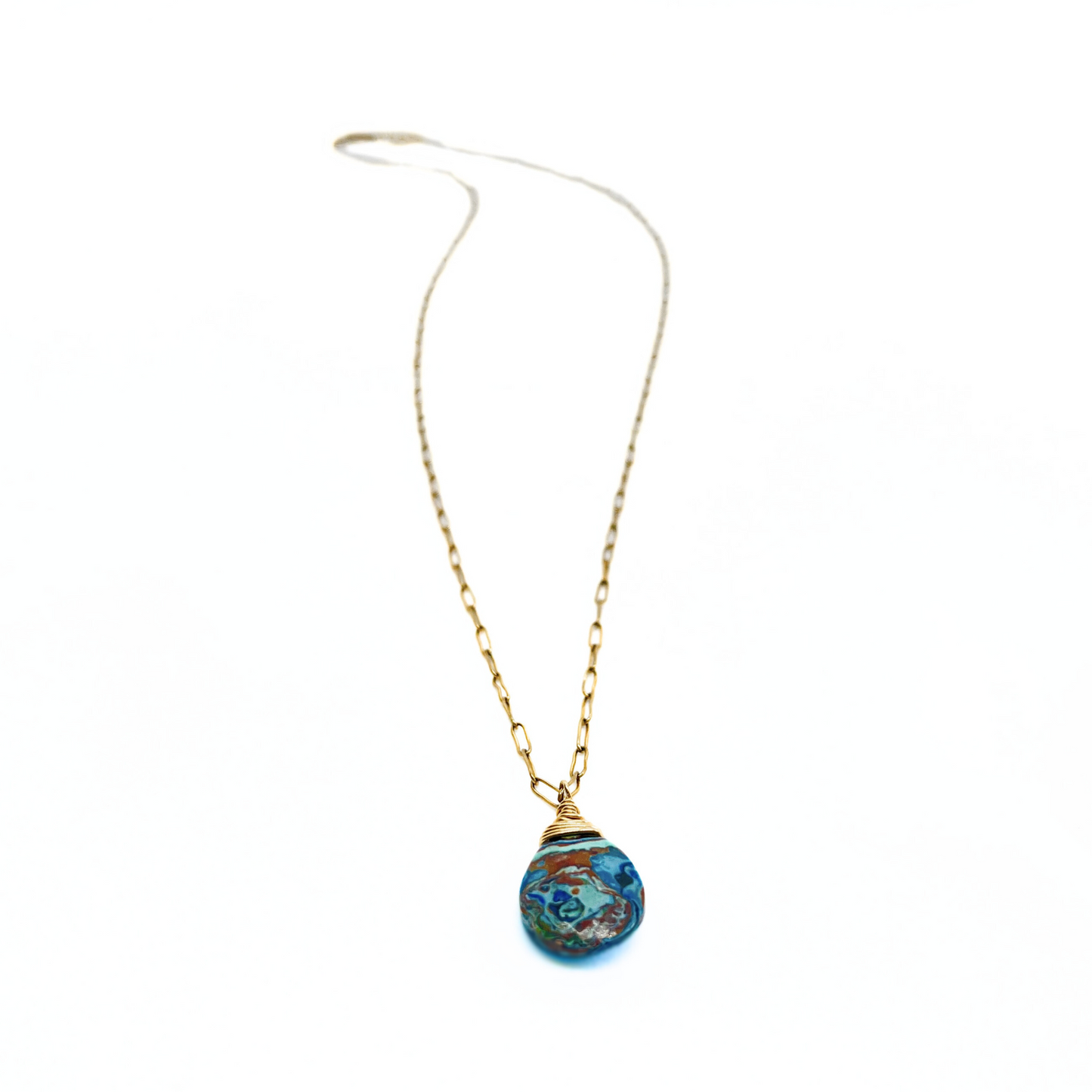 Gold Rainbow Calcilica Necklace