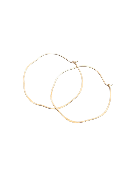 Organic Infinity Hoop Earring
