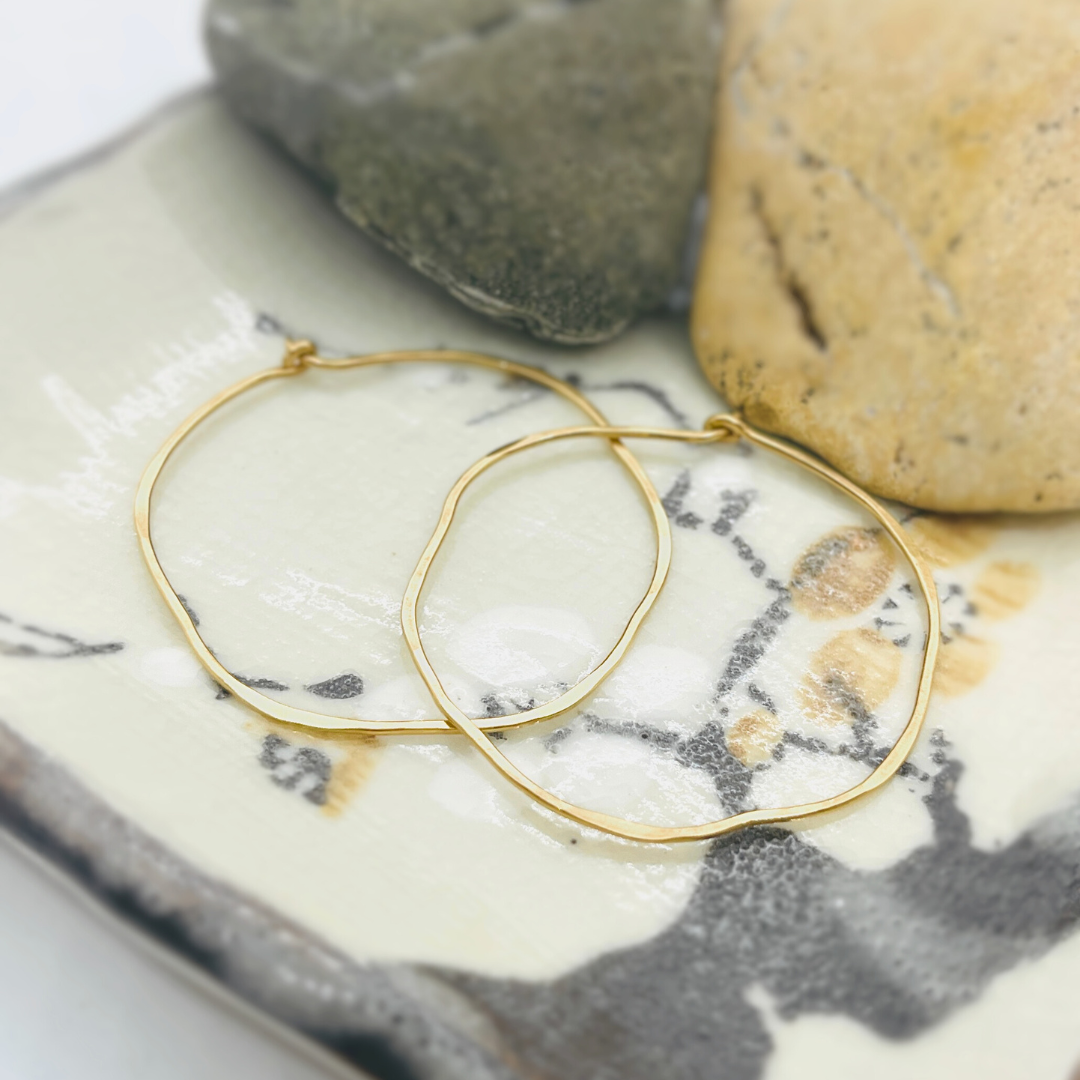 Organic Infinity Hoop Earring