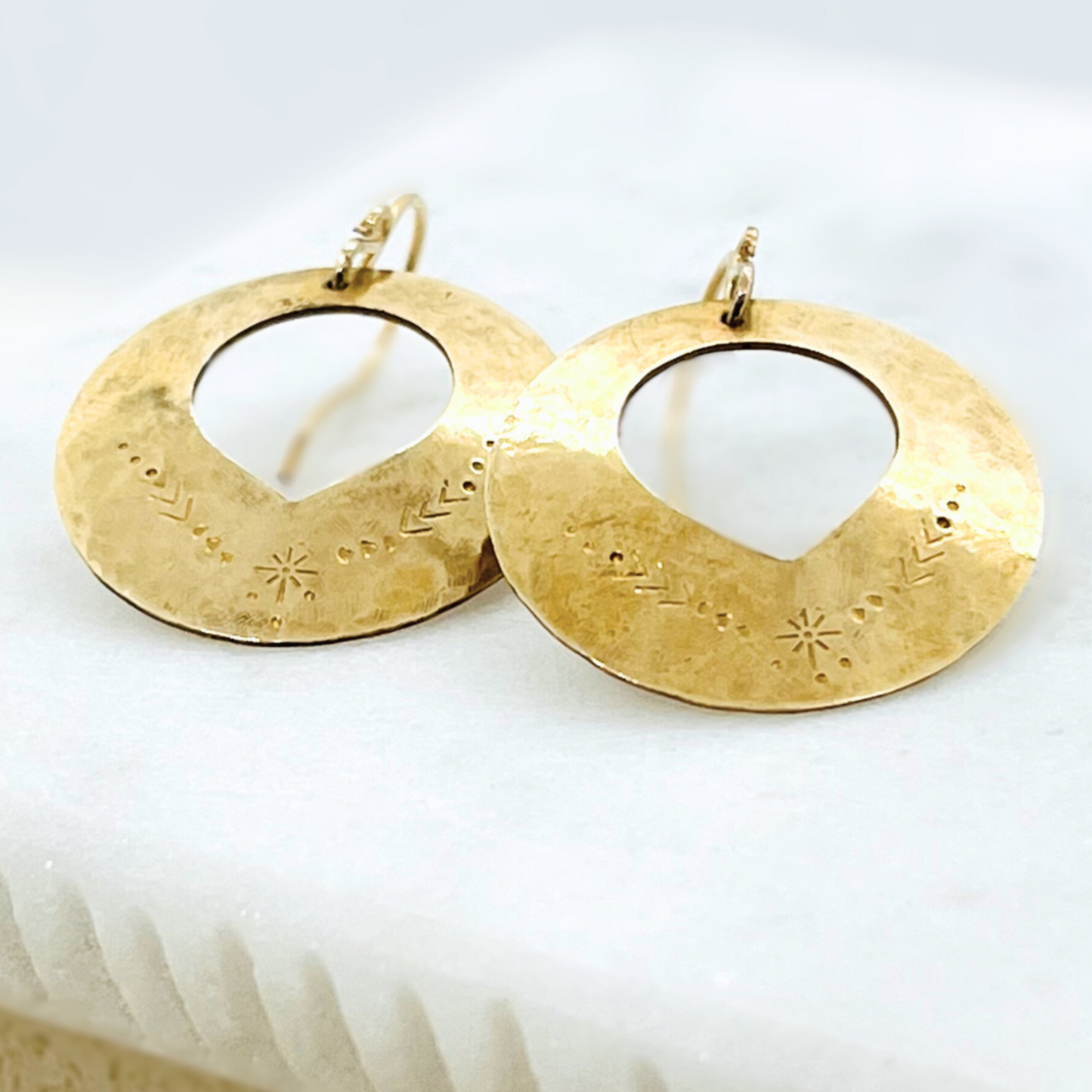 Lotus Coin Earrings